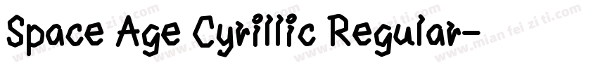 Space Age Cyrillic Regular字体转换